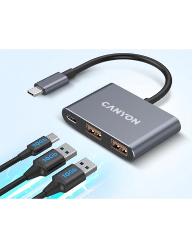 CANYON хъб USB3.0 HUB 3 port+C